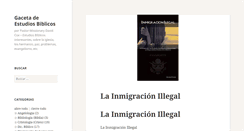 Desktop Screenshot of gacetadeestudiosbiblicos.com