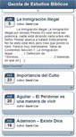 Mobile Screenshot of gacetadeestudiosbiblicos.com