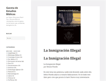 Tablet Screenshot of gacetadeestudiosbiblicos.com